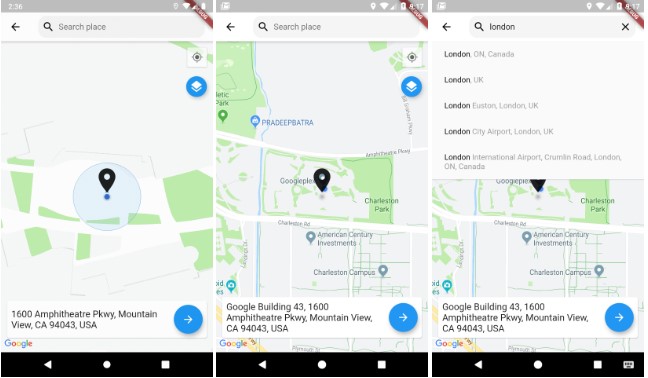 Map Location Picker Component For Flutter Based Apps Google Maps Flutter Flutter Mobile App World