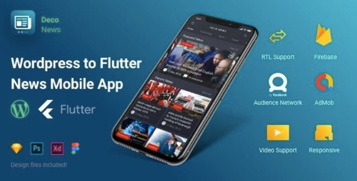 Flutter - Deco News - Mobile App for WordPress