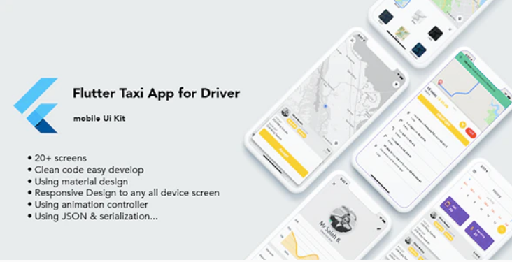 Flutter Taxi App Driver Ui Kit