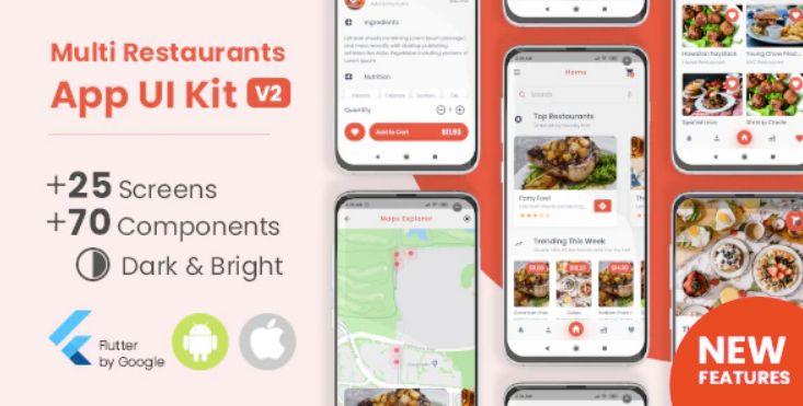 Food Delivery Flutter App UI Kit