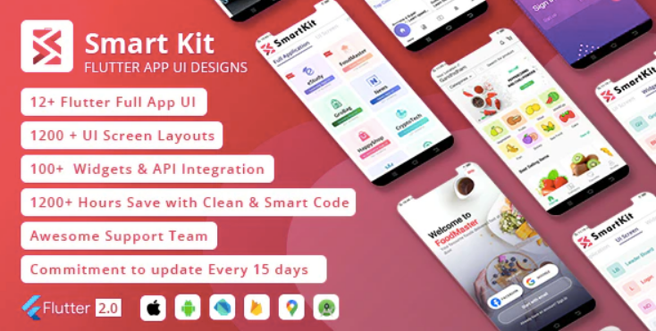 SmartKit - Flutter 2.0 Full UI kit